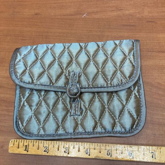 Brighton “Your True Color" Quilted Cosmetic Bag Travel Jewelry Pouches khaki - Picture 7 of 9